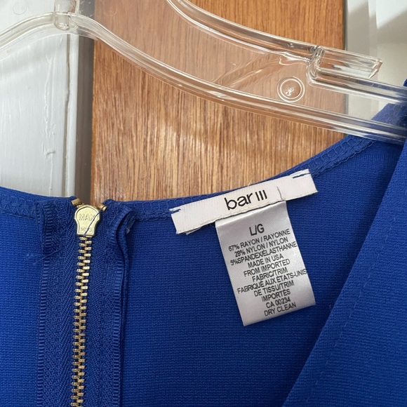 BAR III ROYAL BLUE FLARE DRESS LIKE NEW - Picture 5 of 5